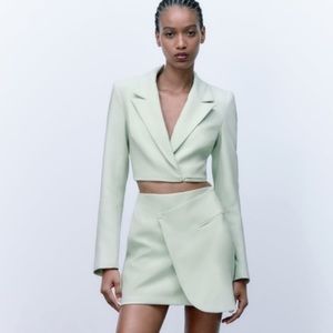 Zara Mint Green Mini Dress